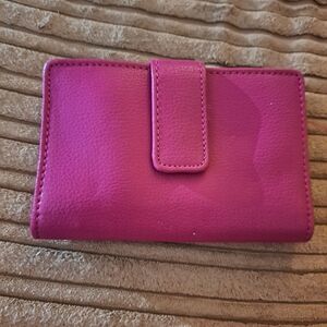 Sonoma Fuchsia Leather Wallet